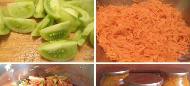 Рецепты салатов из зеленых помидоров на зиму: вкусные заготовки Легкие салаты на зиму из зеленых помидоров